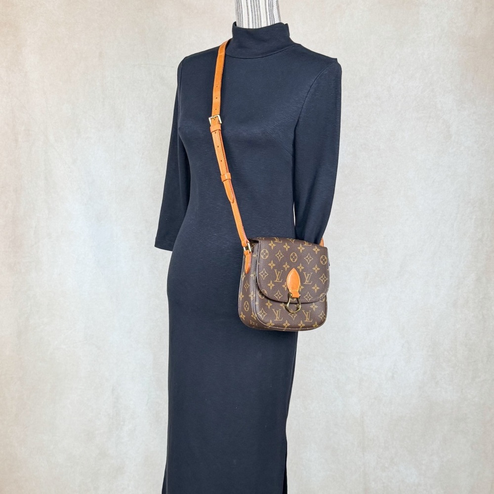 Louis Vuitton Monogram Saint Cloud PM Crossbody Bag Leather Strap - Picture 5 of 17